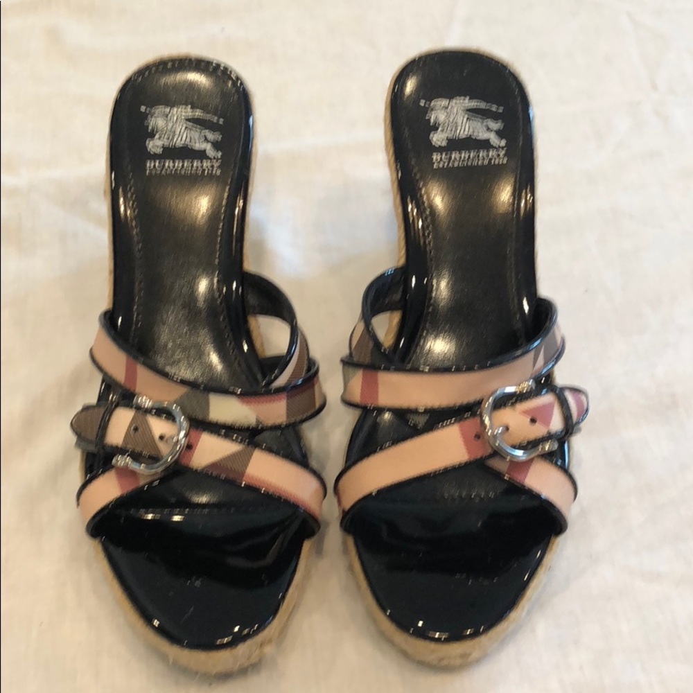 Burberry wedge shoes women’s size 38
